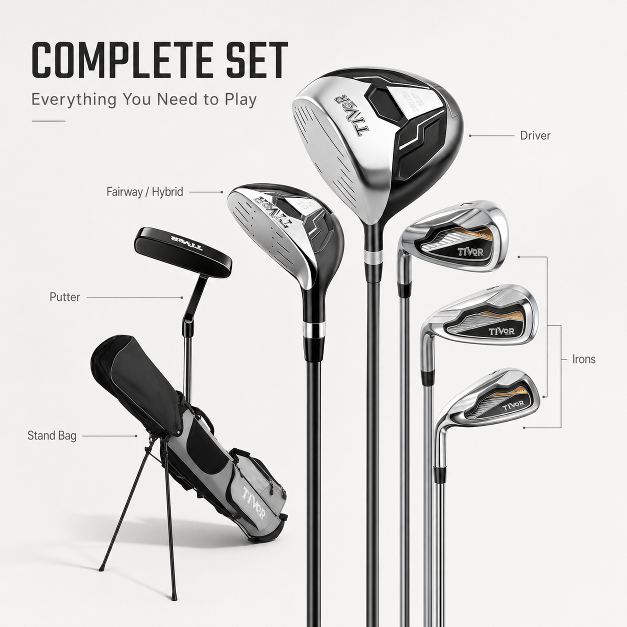 7-Piece Complete Golf Set