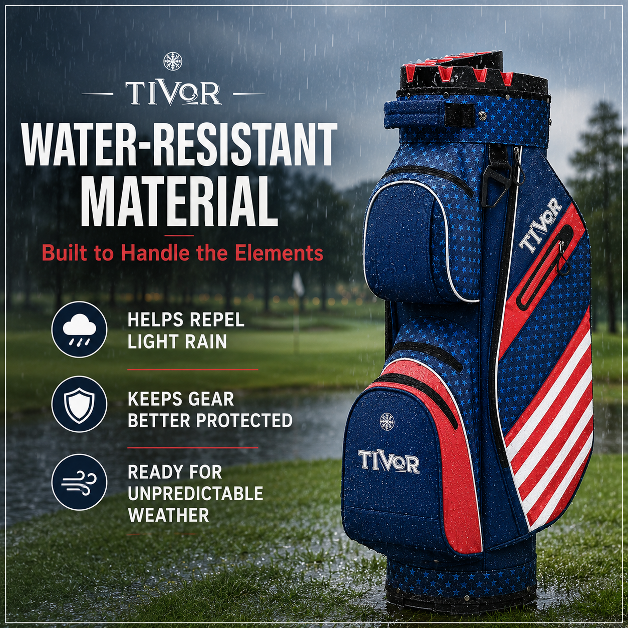 14-Way T-Lock Golf Cart Bag