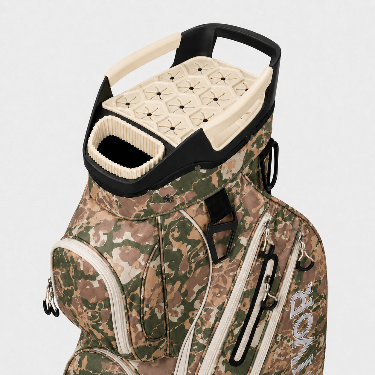 TIVOR 15-Way Silent T-Lock Golf Cart Bag with Full-Length Dividers