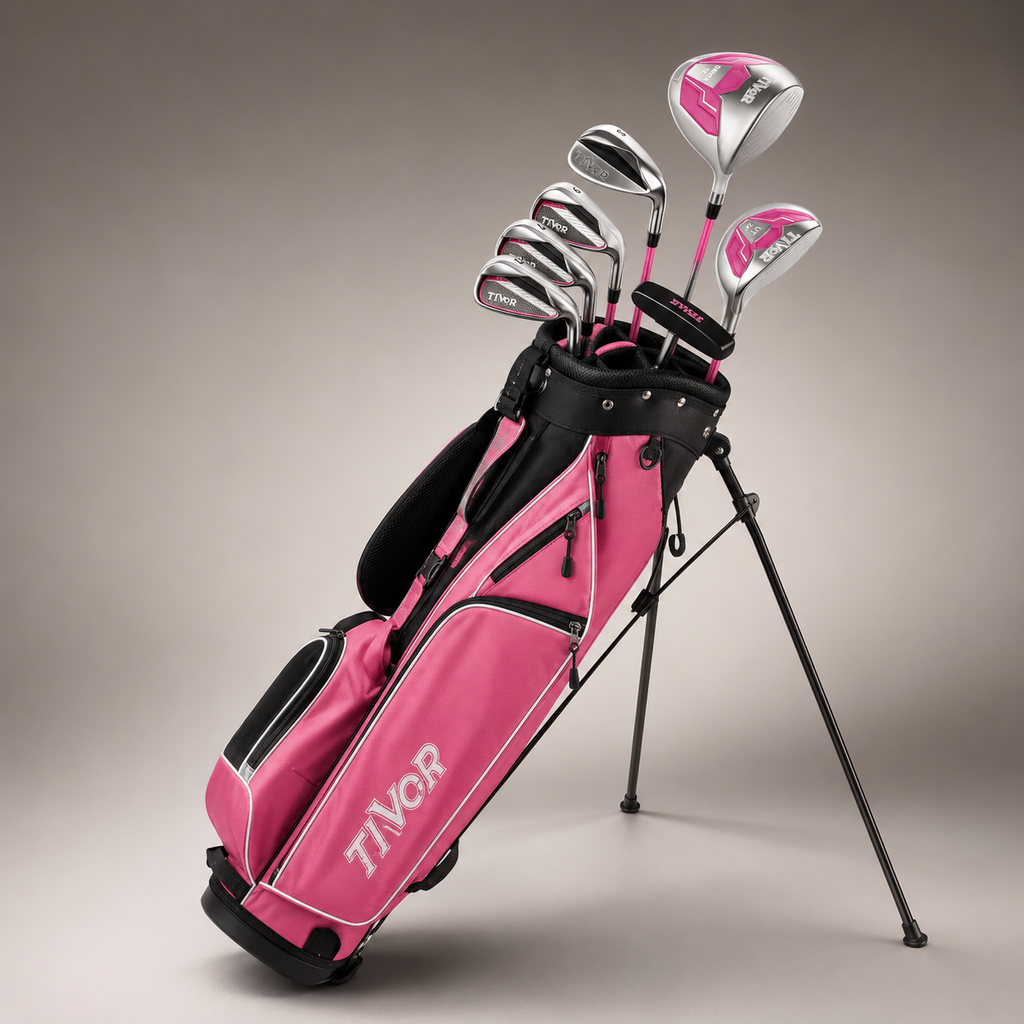 7-Piece Complete Golf Set（pink）