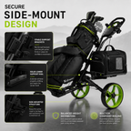 3-Wheel Golf Push Cart with Detachable Pet Carrier