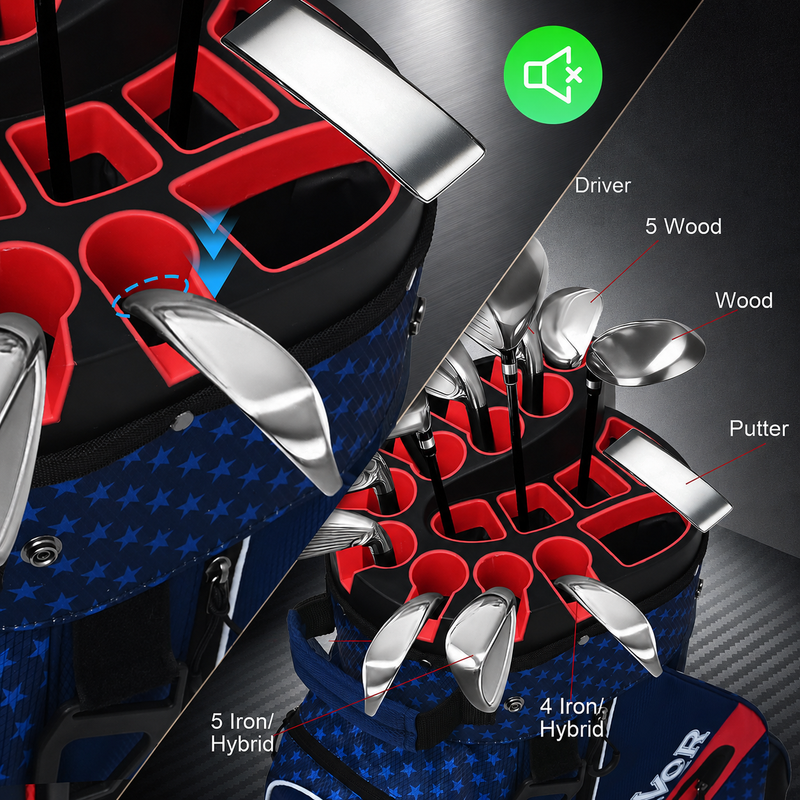 ——02  Exclusive Groove Fits For Hybrids And Longer Clubs