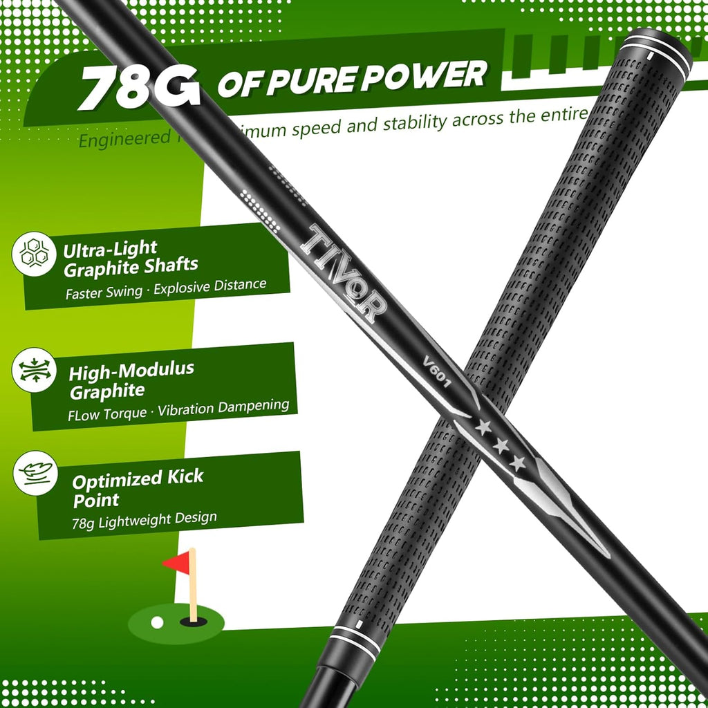 7-Piece Complete Golf Set（gray）
