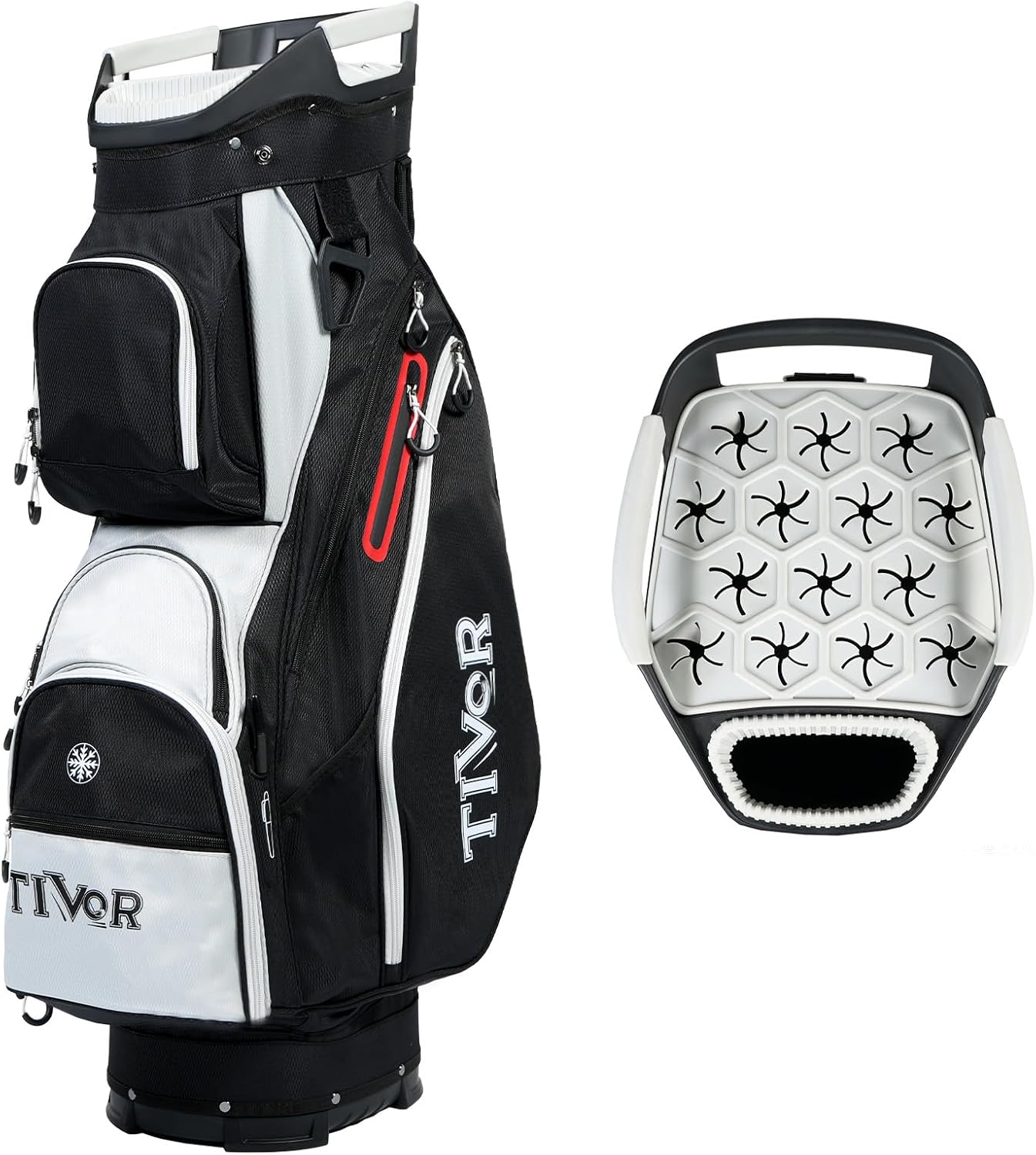TIVOR 15-Way Quiet Top Golf Cart Bag – Tivor