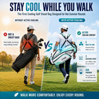 Golf Stand Bag for Men, 7-Way Lightweight Design for Walking Golfers