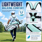 Golf Stand Bag for Men, 7-Way Lightweight Design for Walking Golfers