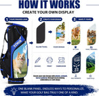 Personalized Golf Stand Bag for Men Lightweight 5-Way Full-Length Divider