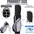 Personalized Golf Stand Bag for Men Lightweight 5-Way Full-Length Divider