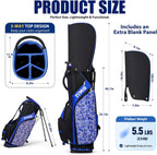Personalized Golf Stand Bag for Men Lightweight 5-Way Full-Length Divider