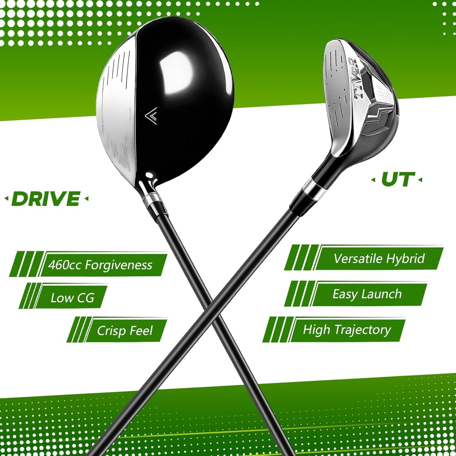 7-Piece Complete Golf Set（gray）