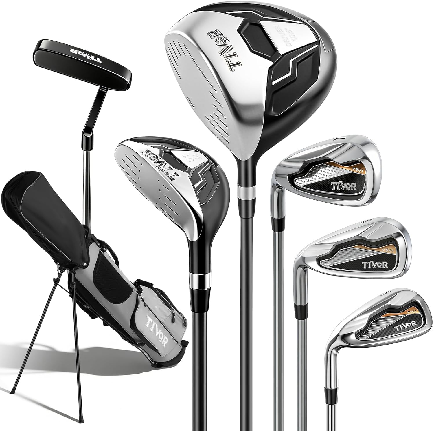 7-Piece Complete Golf Set（gray）