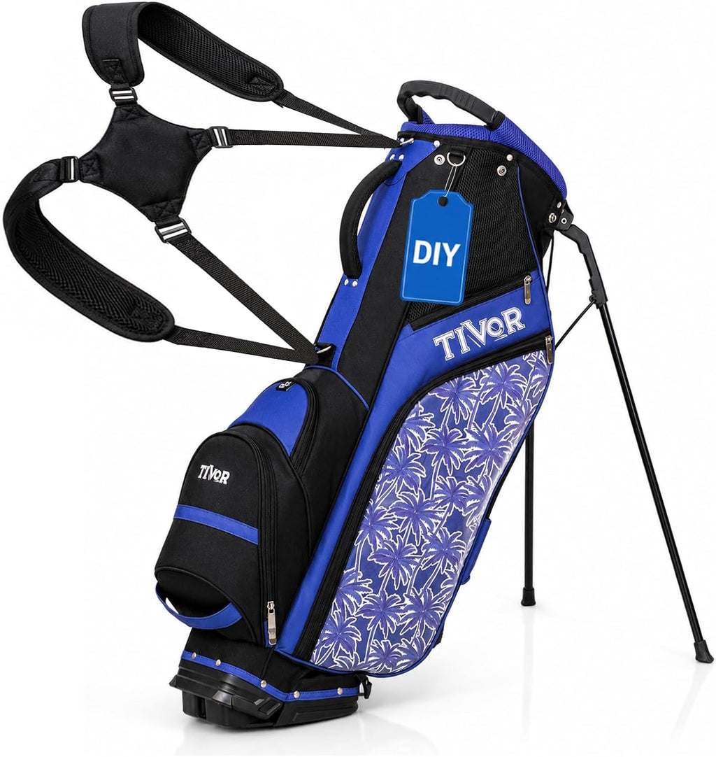 Personalized Golf Stand Bag for Men Lightweight 5-Way Full-Length Divider