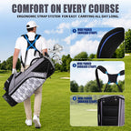Personalized Golf Stand Bag for Men Lightweight 5-Way Full-Length Divider