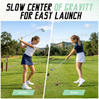 Youth Golf Clubs Set for Ages 12-14, Right Handed Junior Golf Clubs 11 Piece Set with 400cc Driver, 3 Wood, Hybrid,7 Iron, 9 Iron, Wedge, Putter, Stand Bag &amp; 3 Headcovers，Green Black