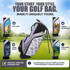 Personalized Golf Stand Bag for Men Lightweight 5-Way Full-Length Divider