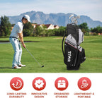 TIVOR 2026 Golf Cart Bag - 14-Way Full-Length Dividers, 9 Pockets, Easy-Access Handle & Ergonomic Straps | Perfect for Cart & Walking, Includes Rain Cover