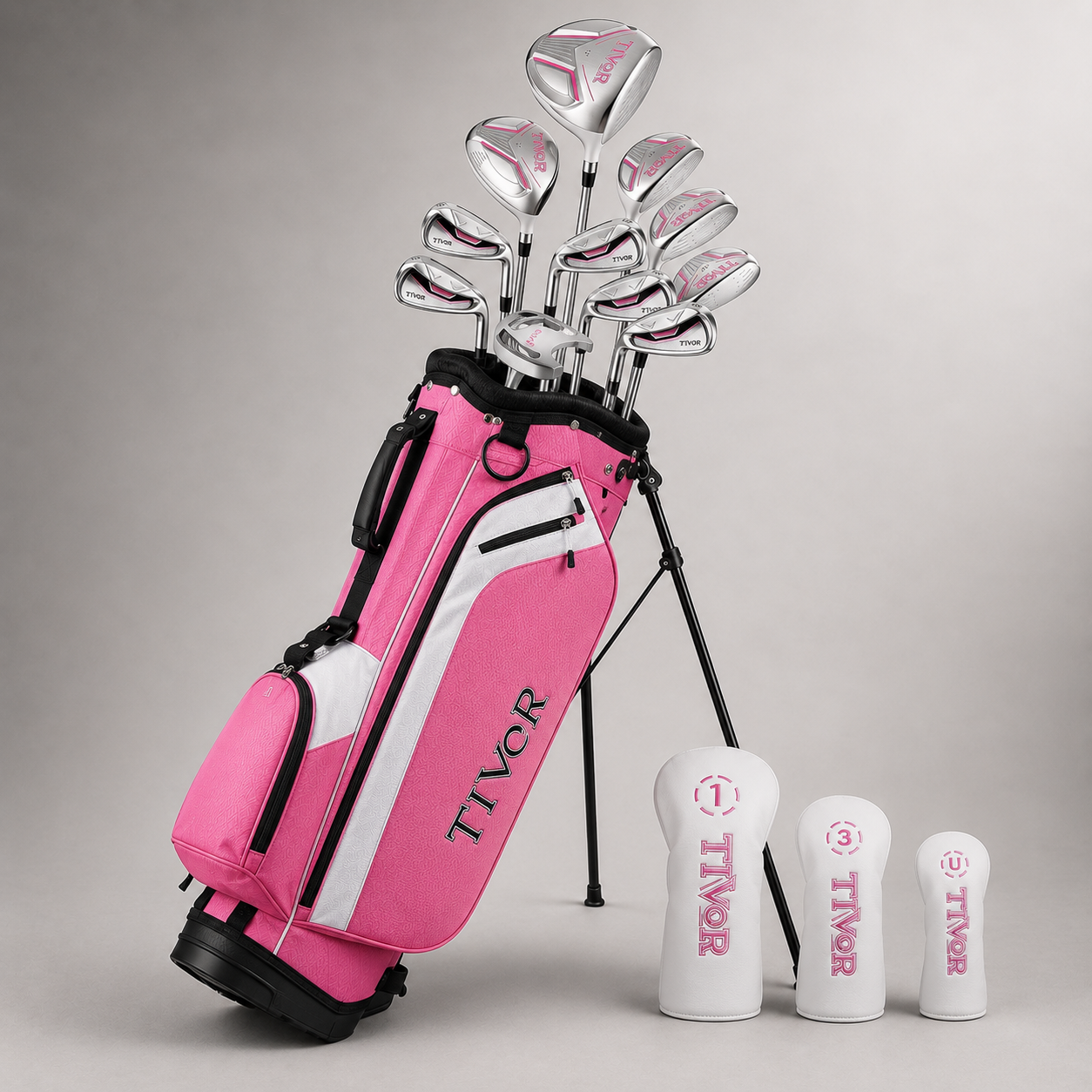 14-Piece Complete Golf Set（pink）